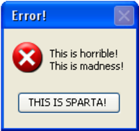 Fake/Funny Error Messages