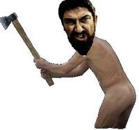 Naked Guy With Axe