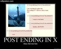 Post Ending in X