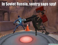 Spy's sappin' my/mah sentry