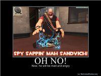 Spy's sappin' my/mah sentry