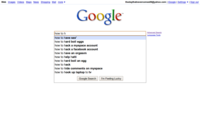 Google Search Box Suggestions