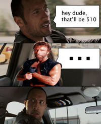 The Rock Driving