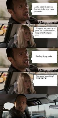 The Rock Driving
