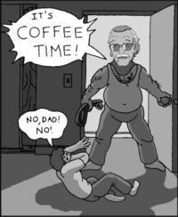 Stan Lee Asking for Coffee