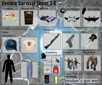 Zombie Tools/Zombie Survival Sheet