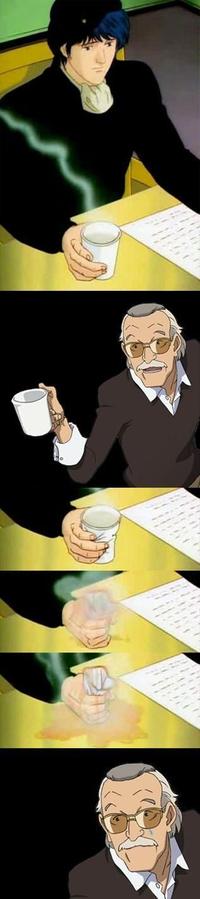 Stan Lee Asking for Coffee
