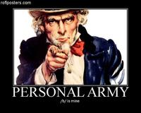 X is Not Your Personal Army
