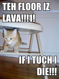 The Floor is Lava / Hot Lava Game