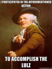 I Did It for the Lulz