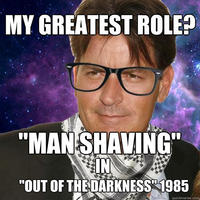 Hipster Charlie Sheen