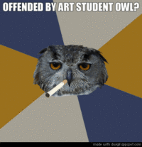 Art Student Owl