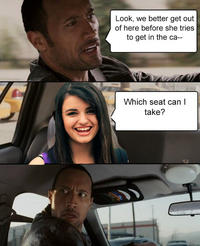 The Rock Driving