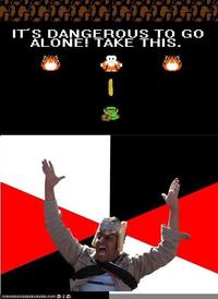 It's Dangerous to Go Alone! Take This