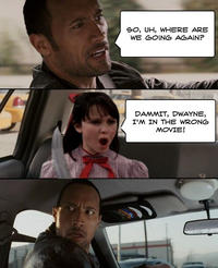 The Rock Driving