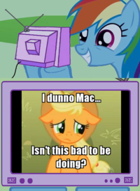 Fluttercry / Characters Watching Tv