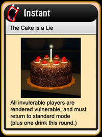 Thecakeisalie