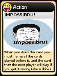 4chan Drinking Game Cards