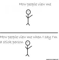 How People View Me After I Say I'm X