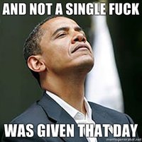 And Not a Single Fuck Was Given That Day
