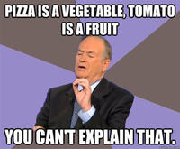 Pizza is a Vegetable