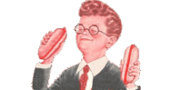 Gee Bill how come your mom﻿ lets you eat two wieners? 
