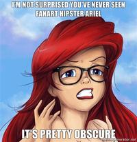Hipster Mermaid / Hipster Ariel