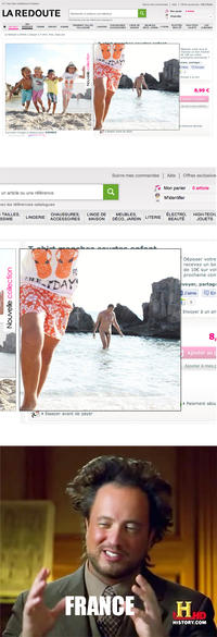 Naked Man in La Redoute Advertisement