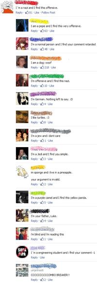 I am offensive and I find this X