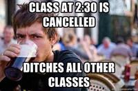 Lazy College Senior