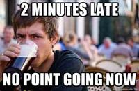 Lazy College Senior