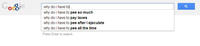 Google Search Box Suggestions 