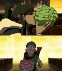 Crying Bolin / Kissing Korra