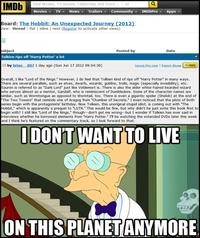 I Don't Want to Live on This Planet Anymore