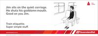 Queensland Rail Etiquette Posters