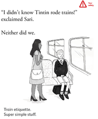 Queensland Rail Etiquette Posters