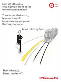 Queensland Rail Etiquette Posters