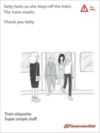Queensland Rail Etiquette Posters