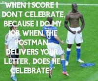 Mario Balotelli's Goal Celebration