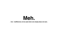 Meh.