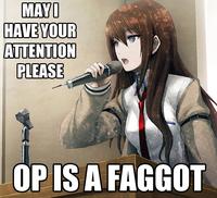 OP is a Faggot