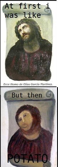 Botched Ecce Homo Painting