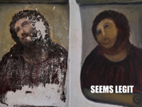 Botched Ecce Homo Painting