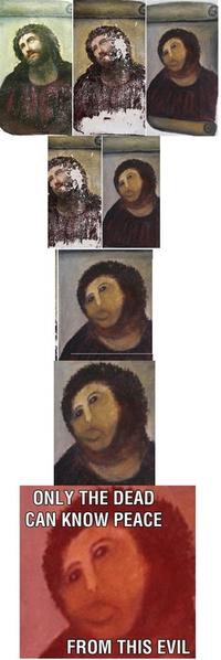 Botched Ecce Homo Painting