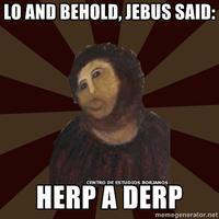 Botched Ecce Homo Painting