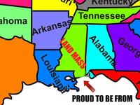 Land Mass between New Orleans and Mobile