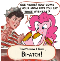 Gee Bill how come your mom﻿ lets you eat two wieners?