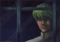 Season 0 Kaiba Staring At the Rain Through a Window