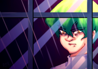 Season 0 Kaiba Staring At the Rain Through a Window