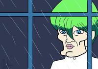 Season 0 Kaiba Staring At the Rain Through a Window